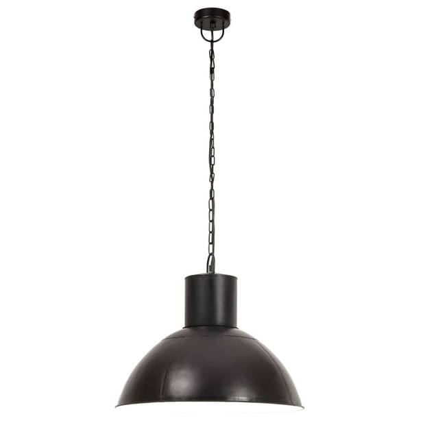 The Living Store Hanglamp - Industriële Stijl - IJzer - Zwart - 48x41 cm - E27 fitting