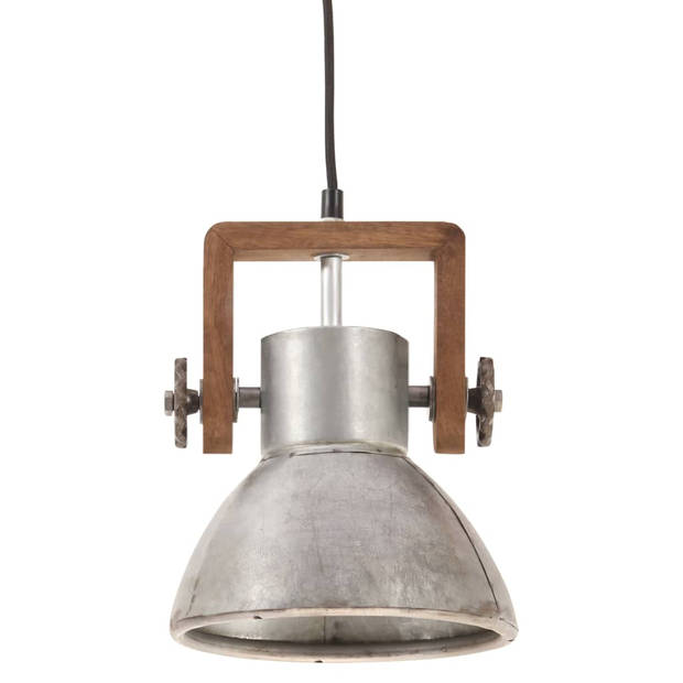 The Living Store Hanglamp Vintage Industrieel - 101 cm - IJzer - Mangohout