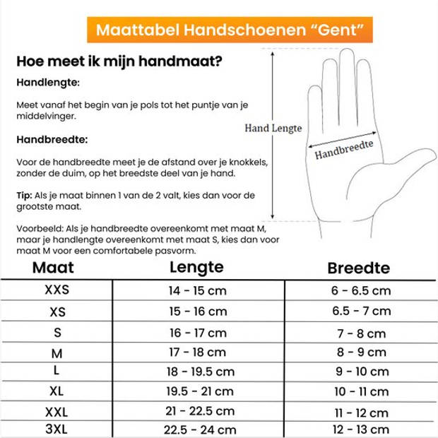 R2B Touchscreen Handschoenen Winter - Maat L - (Spat) Waterdichte Handschoenen Heren/Dames - Scooter/Fiets - Model Gent