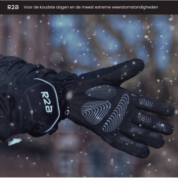 R2B Luxe Touchscreen Handschoenen Winter - Maat L - Waterdichte Handschoenen Heren - Handschoenen Dames - Model Brussel