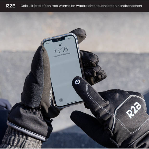 R2B Luxe Touchscreen Handschoenen Winter - Maat XL - Waterdichte Handschoenen Heren - Handschoenen Dames - Model Brussel