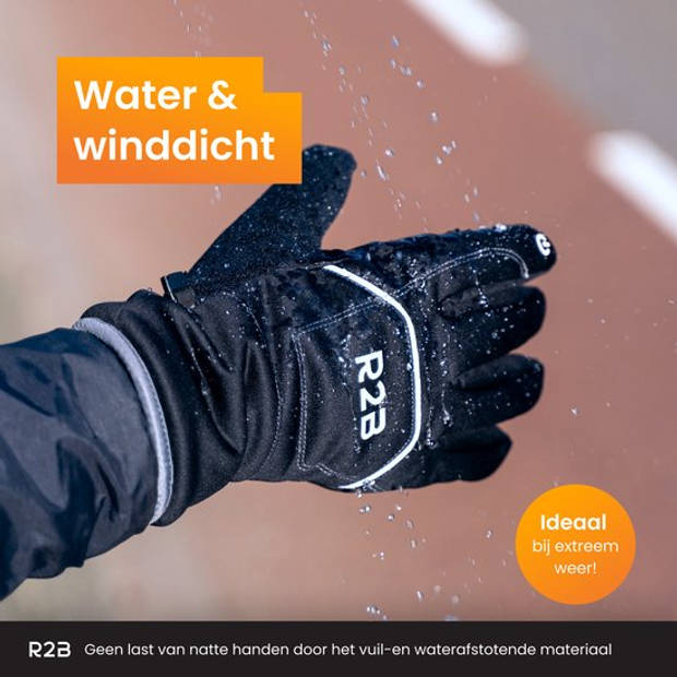 R2B Luxe Touchscreen Handschoenen Winter - Maat M - Waterdichte Handschoenen Heren - Handschoenen Dames - Model Brussel