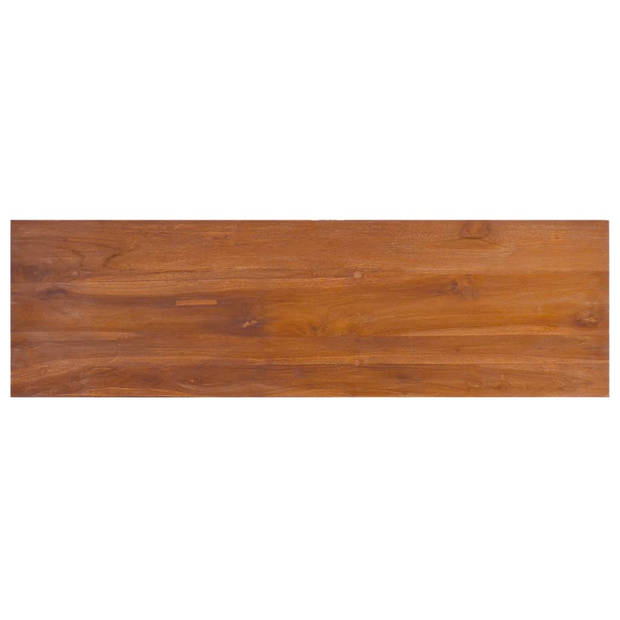 The Living Store Teak TV-meubel - Massief Teakhout - 100 x 30 x 40 cm - Opbergruimte