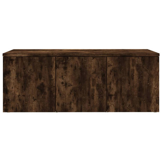 The Living Store TV-kast - Gerookt eiken - 80 x 34 x 30 cm - Duurzaam hout