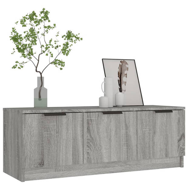 The Living Store Tv-kast Sonoma Eiken - 102 x 35 x 36.5 cm - Opbergruimte - Flexibele deur