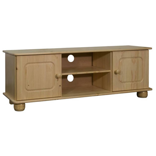 The Living Store Stereokast Hout TV-meubel - 115 x 29 x 40 cm - Massief grenenhout