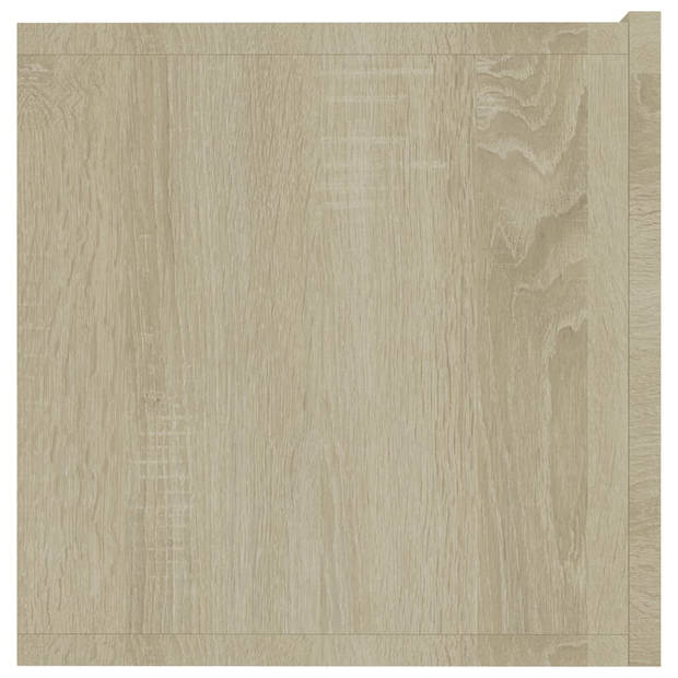 vidaXL Tv-meubel 80x30x30 cm bewerkt hout sonoma eikenkleurig