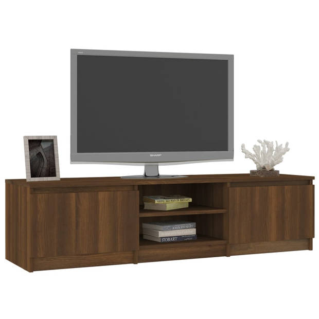 The Living Store TV-meubel - Trendy - TV meubels - 140 x 40 x 35.5 cm - Bruineiken