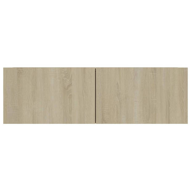 vidaXL Tv-meubel 100x30x30 cm bewerkt hout sonoma eikenkleurig