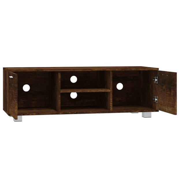 The Living Store TV-meubel - Modern - TV-kast - 120 x 40.5 x 35 cm - Gerookt eiken