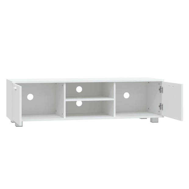The Living Store TV-meubel - Wit - 140 x 40.5 x 35 cm - Duurzaam hout