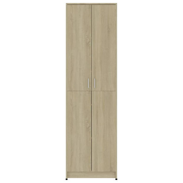 The Living Store Halkast Compacte Kledingkast - 55x25x189cm - Hoogwaardig spaanplaat