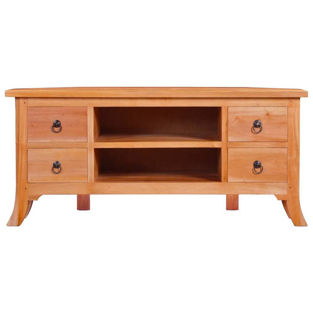 The Living Store Mahonie Houten TV-meubel - 100 x 40 x 45 cm - Strak design