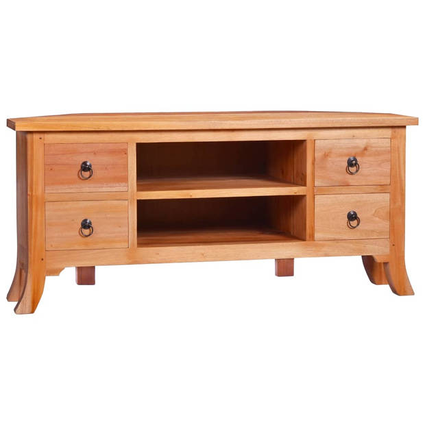 The Living Store Mahonie Houten TV-meubel - 100 x 40 x 45 cm - Strak design