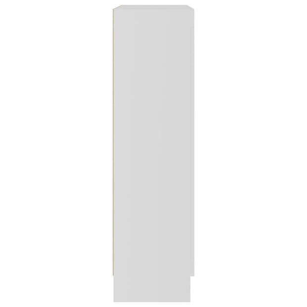 vidaXL Boekenkast 82,5x30,5x115 cm bewerlt hout wit