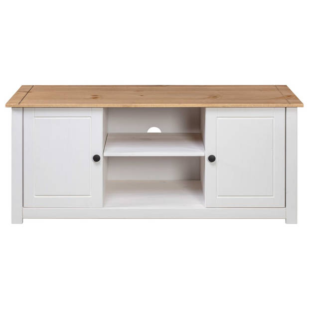 The Living Store Houten Tv-Kast Retro - 120 x 40 x 50 cm - Grenenhout