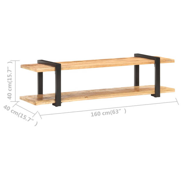 vidaXL Tv-meubel 160x40x40 cm massief ruw mangohout