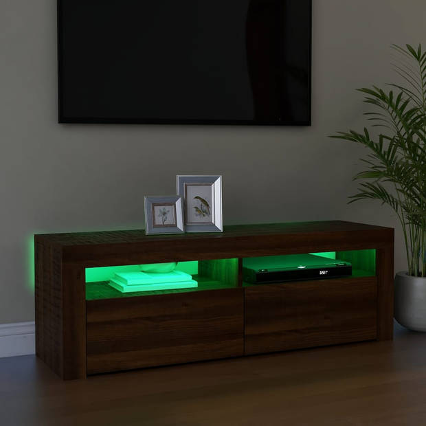 The Living Store TV-meubel - LED-verlichting - Moderne stijl - Kleurrijke LED - Opbergruimte - USB-aansluiting -