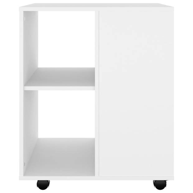 The Living Store Verrijdbare kast - Bureau onderkast - Wit - 60 x 53 x 72 cm - Gemaakt van spaanplaat