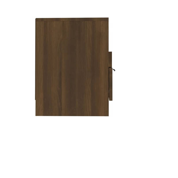 vidaXL Tv-meubel 150x33,5x45 cm bewerkt hout bruin eikenkleur