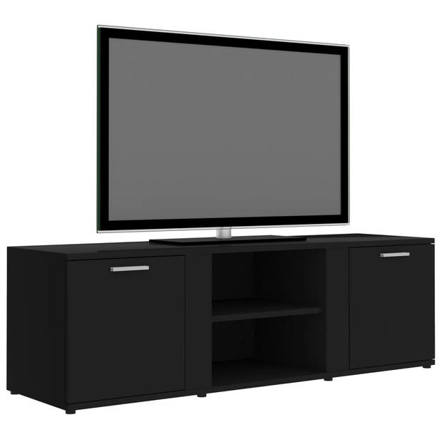 vidaXL Tv-meubel 120x34x37 cm bewerkt hout zwart