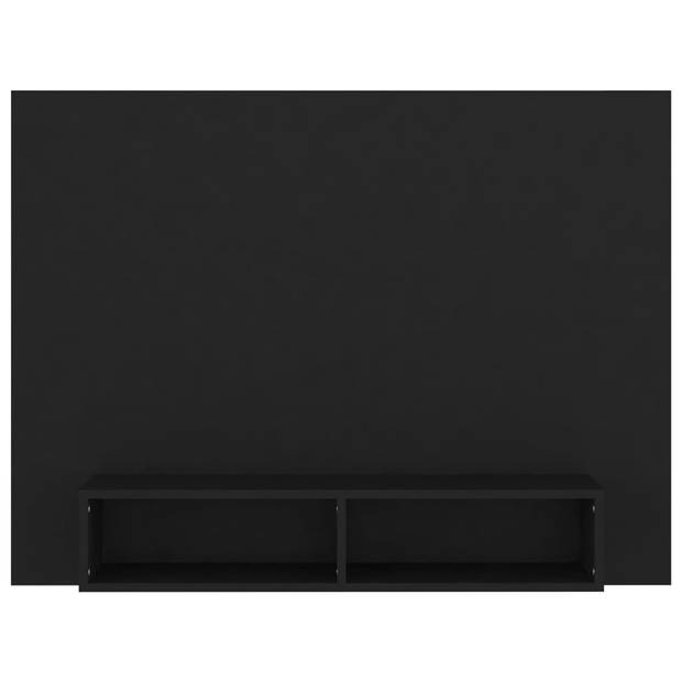 The Living Store TV-wandmeubel Hifi-kast - 120x23.5x90 cm - zwart - spaanplaat