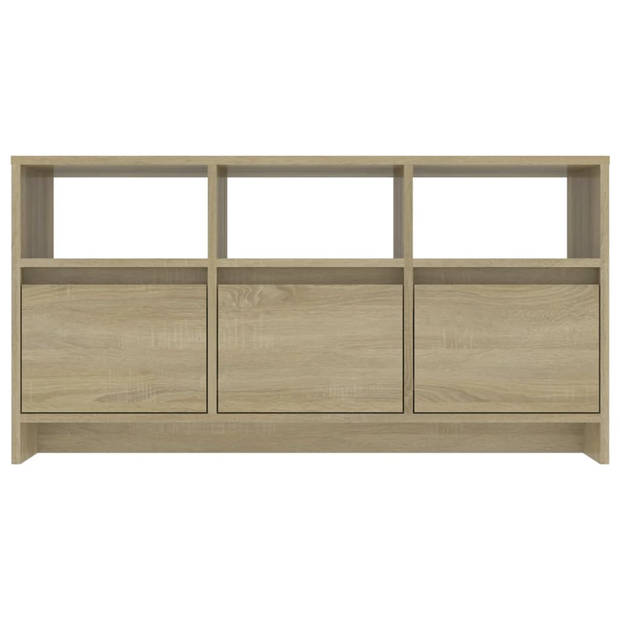 vidaXL Tv-meubel 102x37,5x52,5 cm bewerkt hout sonoma eikenkleurig