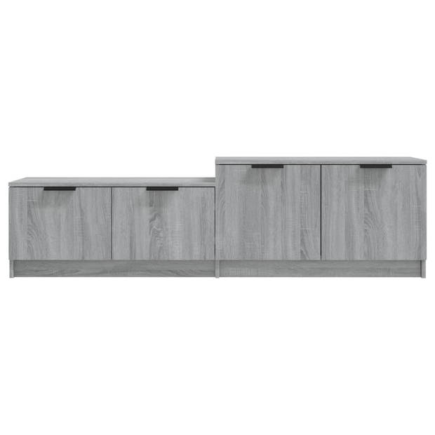 The Living Store TV-meubel Stereokast - 158.5 x 36 x 45 cm - Grijs Sonoma Eiken