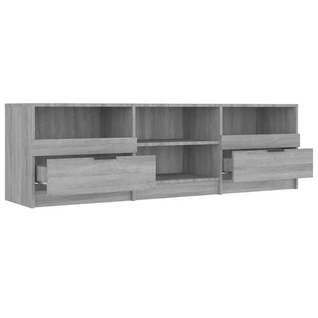 vidaXL Tv-meubel 150x33,5x45 cm bewerkt hout grijs sonoma eikenkleurig