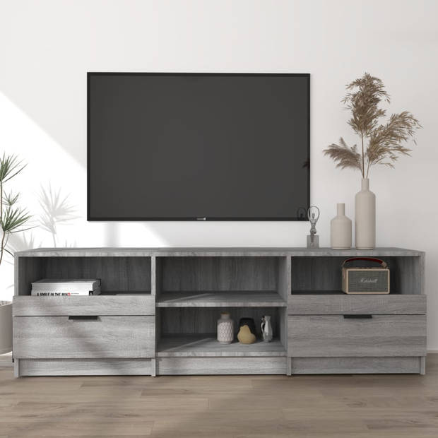 The Living Store TV-meubel - Trendy - TV-meubel - 150 x 33.5 x 45 cm - Grijs sonoma eiken