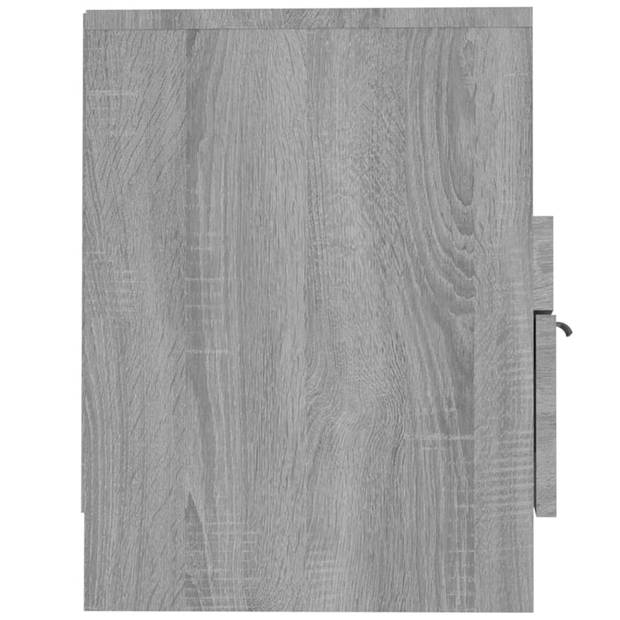 vidaXL Tv-meubel 150x33,5x45 cm bewerkt hout grijs sonoma eikenkleurig