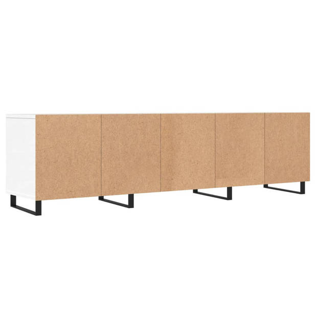 The Living Store TV-meubel 150x30x44.5 cm - bewerkt hout en ijzer