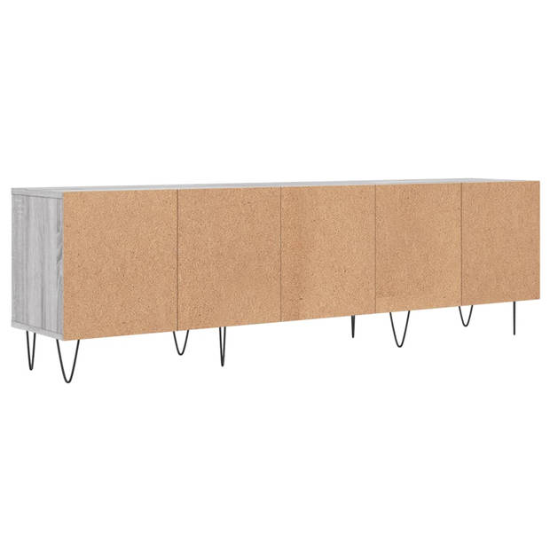 vidaXL Tv-meubel 150x30x44,5 cm bewerkt hout grijs sonoma eikenkleurig