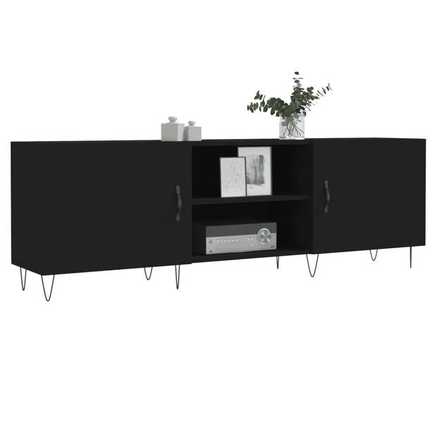 The Living Store Televisiekast - - Tv-meubel - 150 x 30 x 50 cm - Zwart