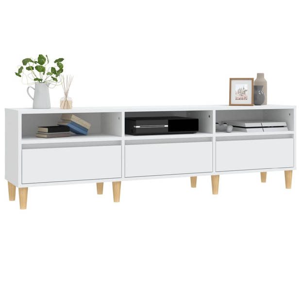 The Living Store tv-kast Classic - tv-meubel - 150 x 30 x 44.5 cm - wit