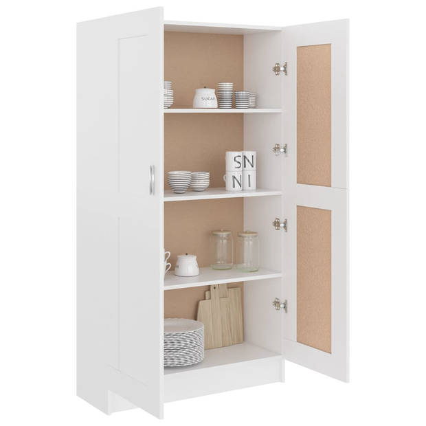 The Living Store Boekenkast Classic - 82.5 x 30.5 x 150 cm - Wit