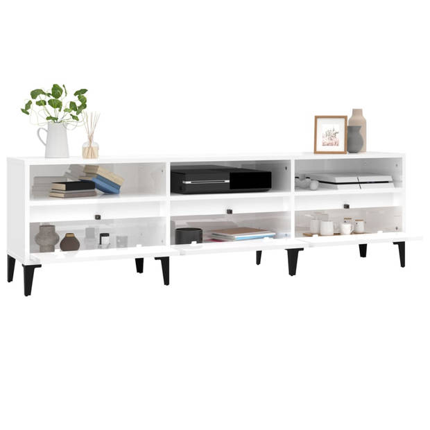 The Living Store TV-kast Classic - hout - 150 x 30 x 44.5 cm - wit