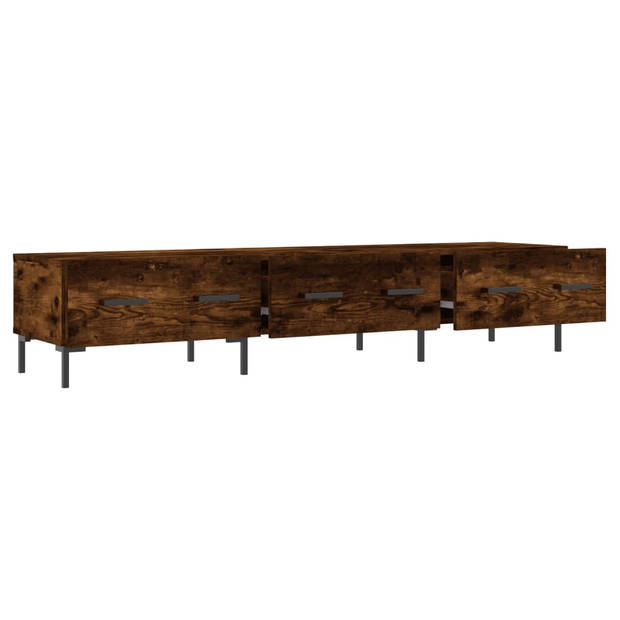 vidaXL Tv-meubel 150x36x30 cm bewerkt hout gerookt eikenkleurig