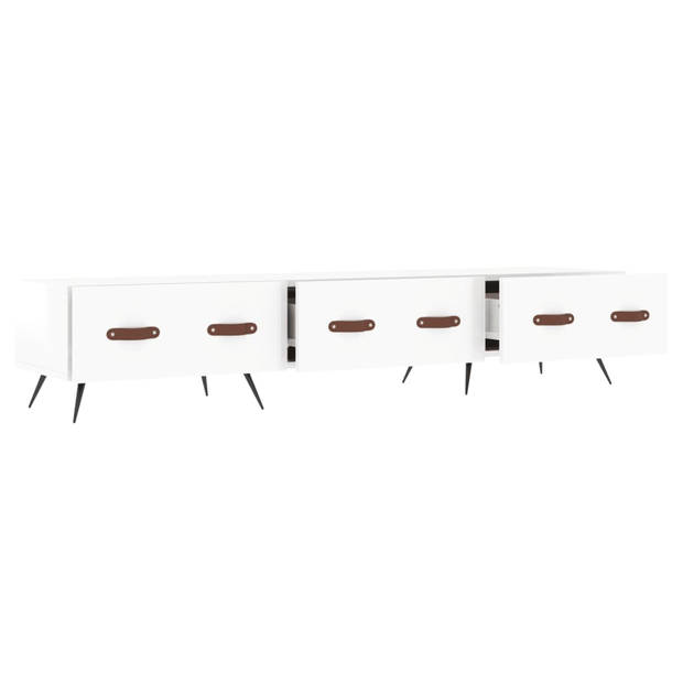 The Living Store Televisiekast - Trendy - TV-meubel - 150 x 36 x 30 cm - Hoogglans wit