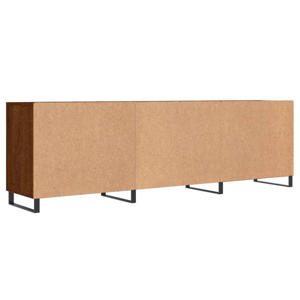 vidaXL Tv-meubel 150x30x50 cm bewerkt hout bruin eikenkleur