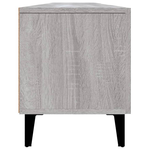 The Living Store Tv-kast - Tv-meubel 180x31.5x40 cm - Grijs Sonoma eiken