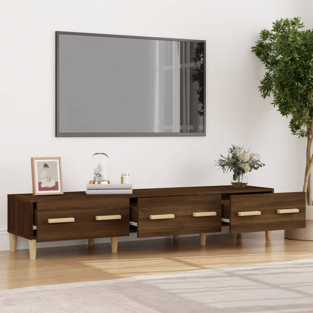 The Living Store Moderne TV-meubel - Bruineiken - 150 x 34.5 x 30 cm (B x D x H)