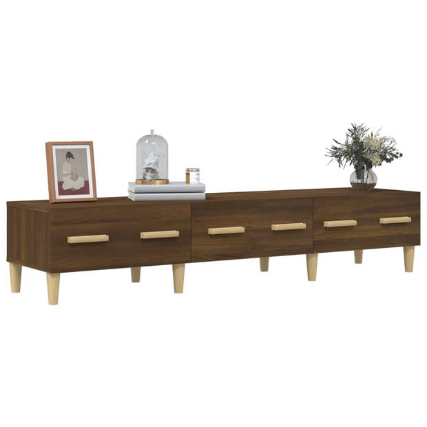 The Living Store Moderne TV-meubel - Bruineiken - 150 x 34.5 x 30 cm (B x D x H)