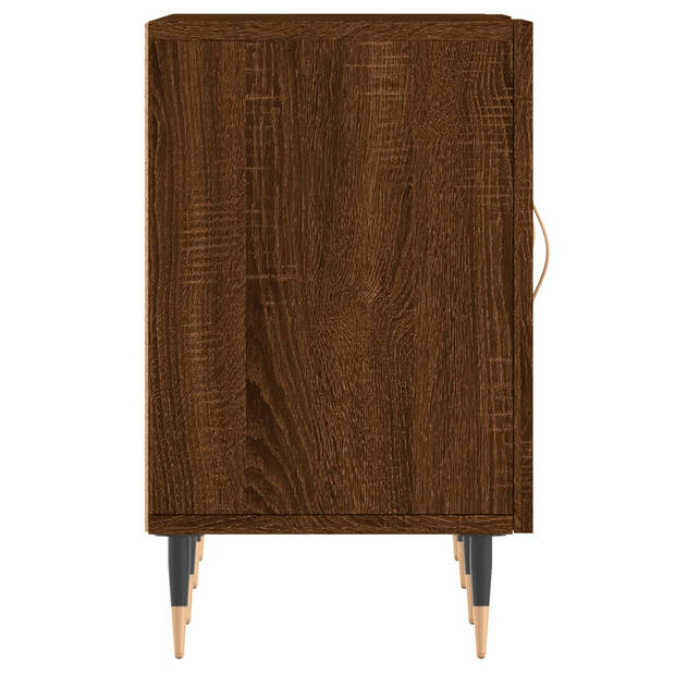The Living Store TV-meubel - Bruineiken - 150x30x50 cm - Stevig hout en ijzer