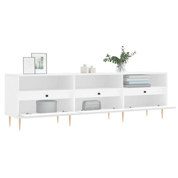 The Living Store TV-meubel - TV-kast - 150 x 30 x 44.5 cm - wit