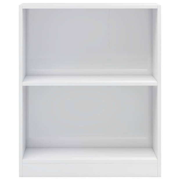 The Living Store Boekenkast - Compact - 60 x 24 x 74.5 cm - Hoogglans wit