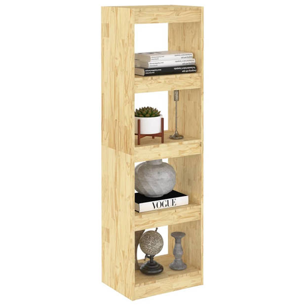 The Living Store Boekenkast/kamerscherm 40x30x135-5 cm grenenhout - Kast