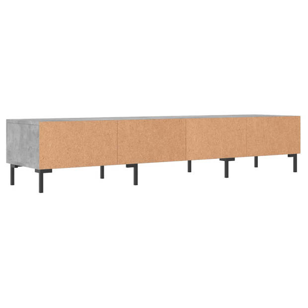 vidaXL Tv-meubel 150x36x30 cm bewerkt hout betongrijs