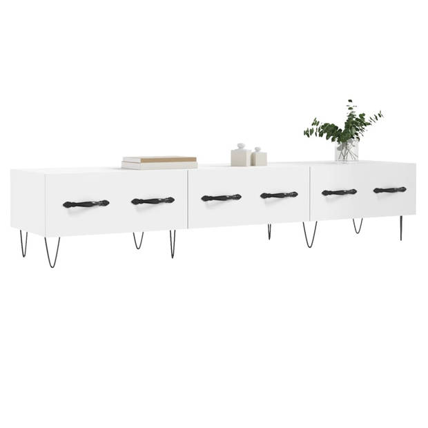 The Living Store Tv-meubel - Trendy - Televisiekast - 150 x 36 x 30 cm - Wit