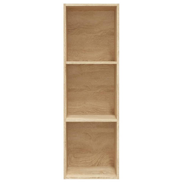 The Living Store Boekenkast - Sonoma Eiken - 36 x 30 x 114 cm - 3 Vakken